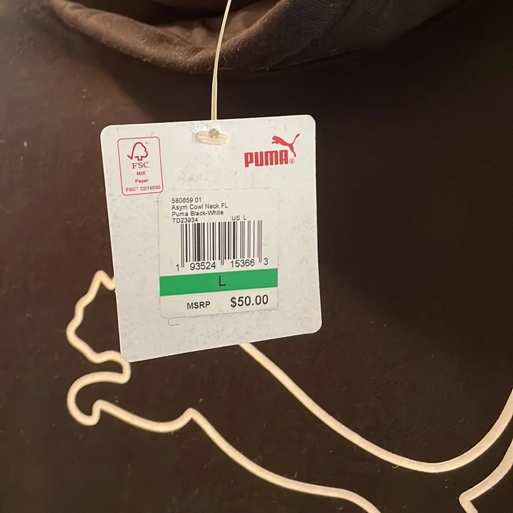 NWT Cowl Neck women’s PUMA Pullover - Picture 2 of 5